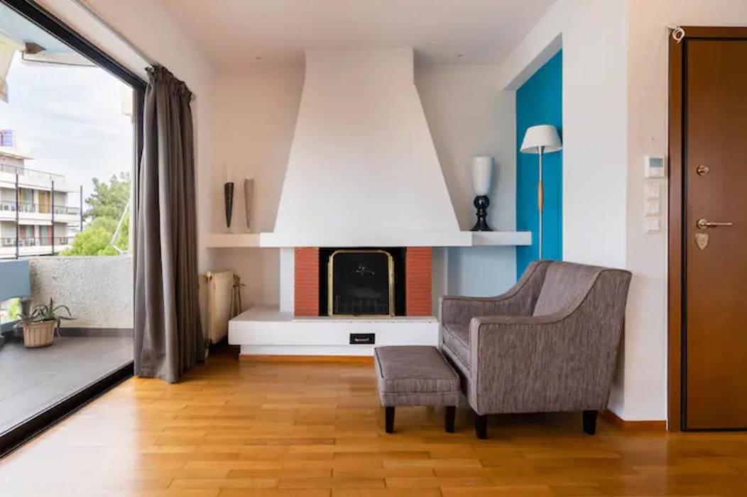 Βright Walled Designed Apt In Glyfada Center 雅典 外观 照片